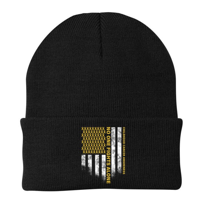 No One Fights Alone Childhood Cancer Beanie