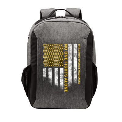 No One Fights Alone Childhood Cancer Vector Backpack