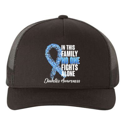 No One Fights Alone Diabetes Awareness Yupoong Adult 5-Panel Trucker Hat