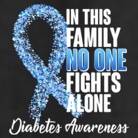 No One Fights Alone Diabetes Awareness 11oz C Handle Ceramic Mug