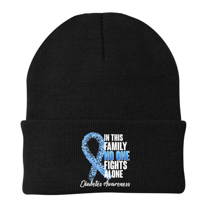 No One Fights Alone Diabetes Awareness Beanie