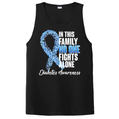 No One Fights Alone Diabetes Awareness PosiCharge Competitor Tank