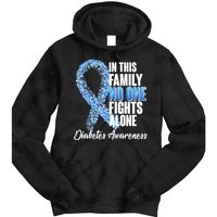 No One Fights Alone Diabetes Awareness Tie Dye Hoodie