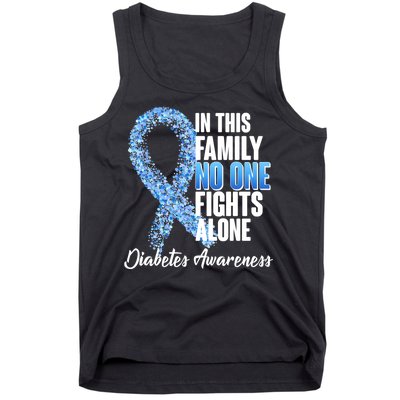 No One Fights Alone Diabetes Awareness Tank Top