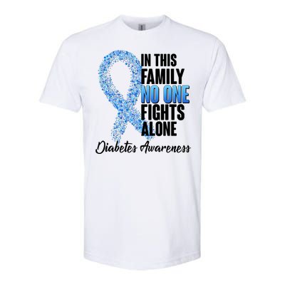 No One Fights Alone Diabetes Awareness Softstyle® CVC T-Shirt