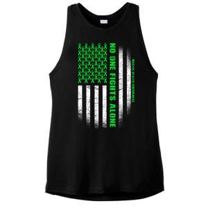 No One Fights Alone Mental Health Awareness Flag Ladies PosiCharge Tri-Blend Wicking Tank