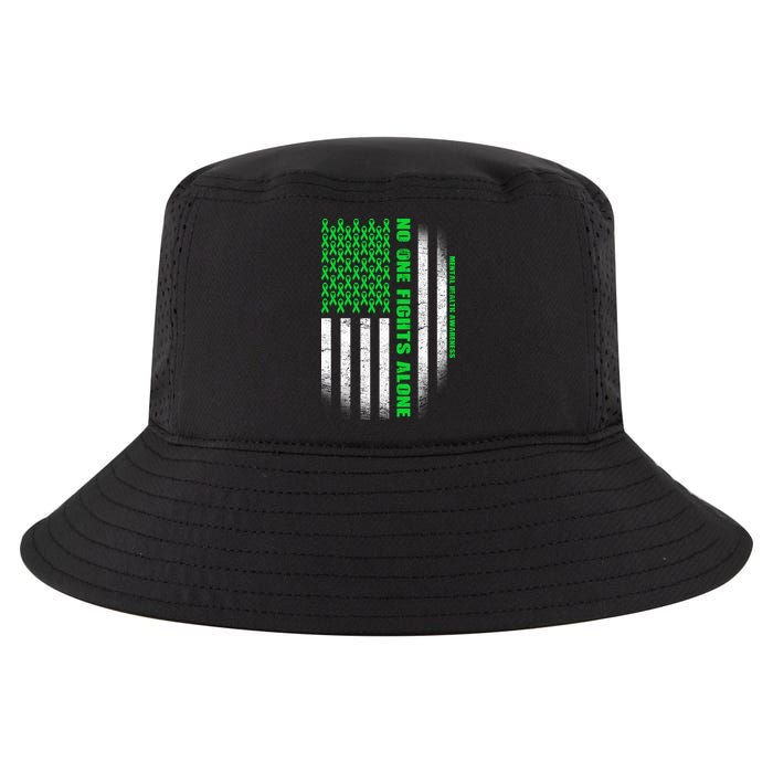 No One Fights Alone Mental Health Awareness Flag Cool Comfort Performance Bucket Hat
