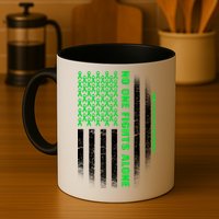 No One Fights Alone Mental Health Awareness Flag Mug