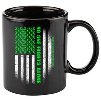 No One Fights Alone Mental Health Awareness Flag 11oz C Handle Ceramic Mug