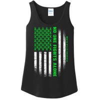 No One Fights Alone Mental Health Awareness Flag Ladies Essential Tank