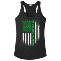 No One Fights Alone Mental Health Awareness Flag Ladies PosiCharge Competitor Racerback Tank