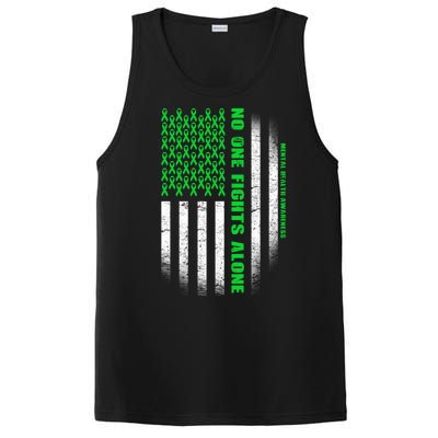 No One Fights Alone Mental Health Awareness Flag PosiCharge Competitor Tank