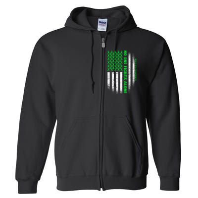 No One Fights Alone Mental Health Awareness Flag Full Zip Hoodie