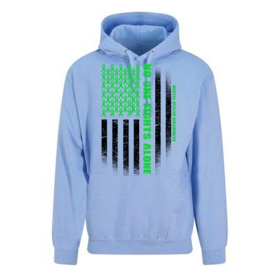 No One Fights Alone Mental Health Awareness Flag Unisex Surf Hoodie