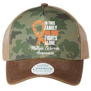 No One Fights Alone Multiple Sclerosis Awareness Legacy Tie Dye Trucker Hat