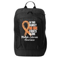 No One Fights Alone Multiple Sclerosis Awareness City Backpack