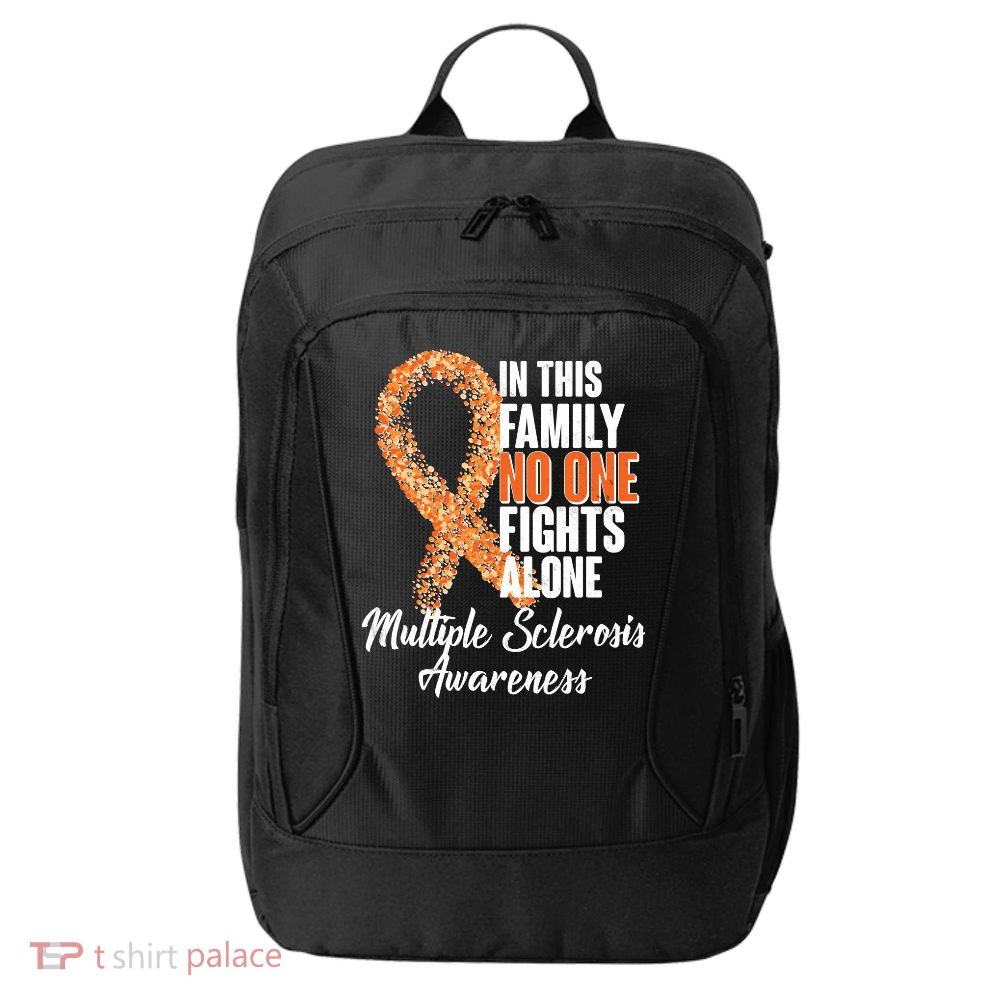 No One Fights Alone Multiple Sclerosis Awareness City Backpack