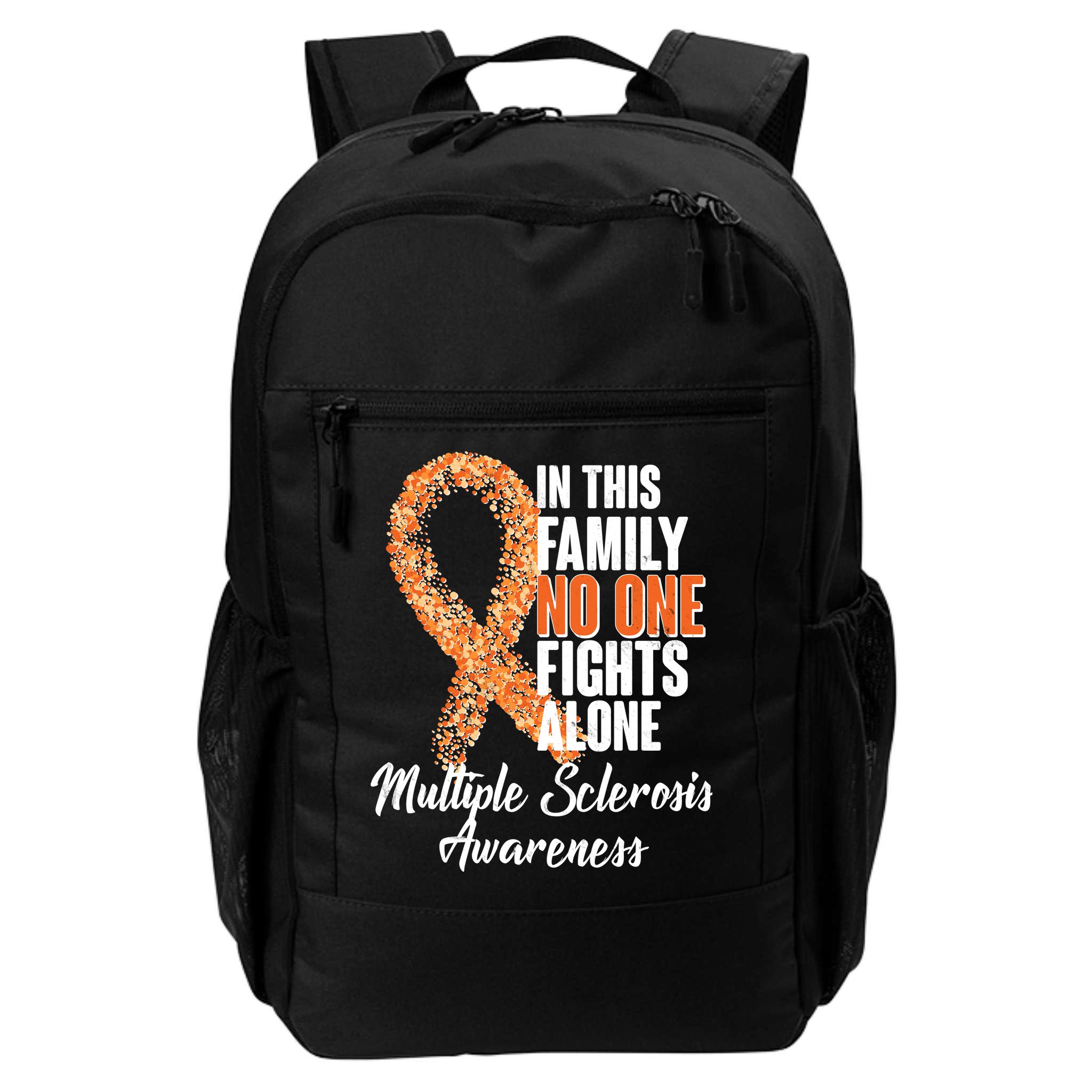 No One Fights Alone Multiple Sclerosis Awareness Backpack