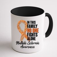 No One Fights Alone Multiple Sclerosis Awareness Mug