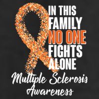 No One Fights Alone Multiple Sclerosis Awareness Trucker Hat