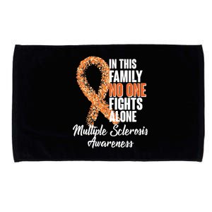 No One Fights Alone Multiple Sclerosis Awareness Microfiber Hand Towel