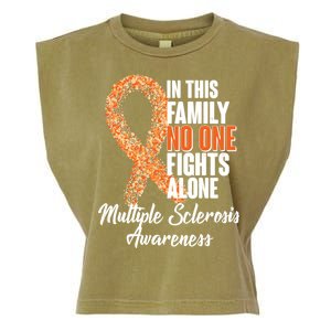 No One Fights Alone Multiple Sclerosis Awareness Garment-Dyed Women's Muscle Tee