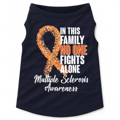 No One Fights Alone Multiple Sclerosis Awareness Doggie Tank