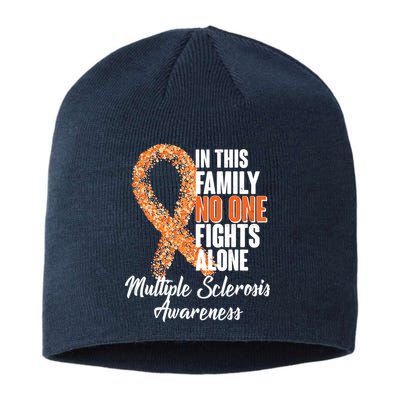 No One Fights Alone Multiple Sclerosis Awareness Sustainable Beanie