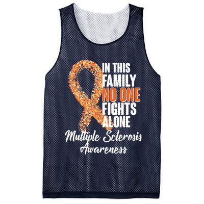 No One Fights Alone Multiple Sclerosis Awareness Mesh Reversible Basketball Jersey Tank