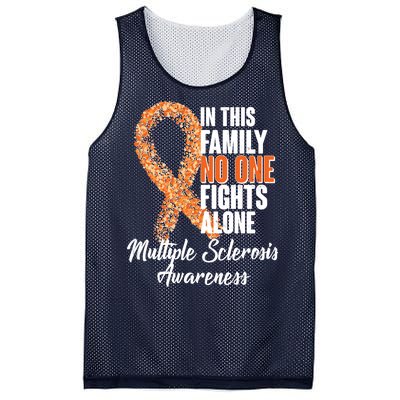 No One Fights Alone Multiple Sclerosis Awareness Mesh Reversible Basketball Jersey Tank