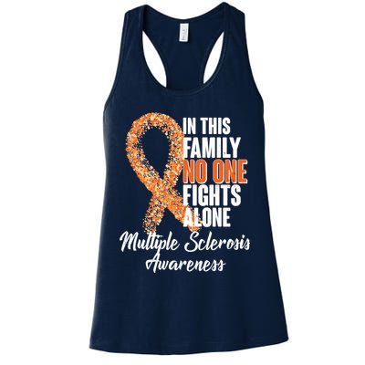 No One Fights Alone Multiple Sclerosis Awareness Womens Tank Top