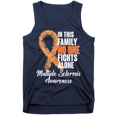 No One Fights Alone Multiple Sclerosis Awareness Tank Top