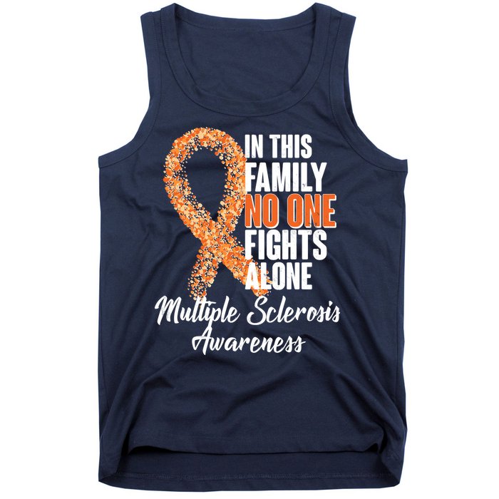 No One Fights Alone Multiple Sclerosis Awareness Tank Top