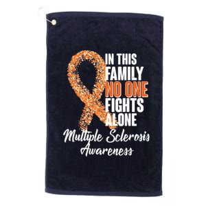 No One Fights Alone Multiple Sclerosis Awareness Platinum Collection Golf Towel