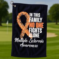 No One Fights Alone Multiple Sclerosis Awareness Golf Towel