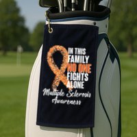No One Fights Alone Multiple Sclerosis Awareness Golf Towel