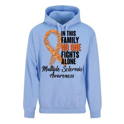 No One Fights Alone Multiple Sclerosis Awareness Unisex Surf Hoodie