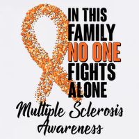 No One Fights Alone Multiple Sclerosis Awareness Garment-Dyed Sweatshirt