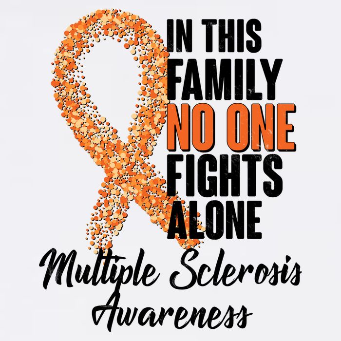 No One Fights Alone Multiple Sclerosis Awareness Garment-Dyed Sweatshirt