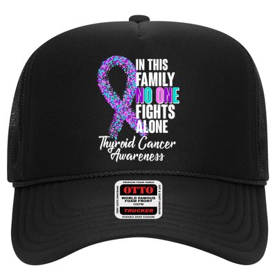 No One Fights Alone Thyroid Cancer Awareness Trucker Hat