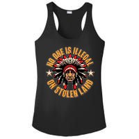 No One is Illegal On Stolen Land Ladies PosiCharge Competitor Racerback Tank