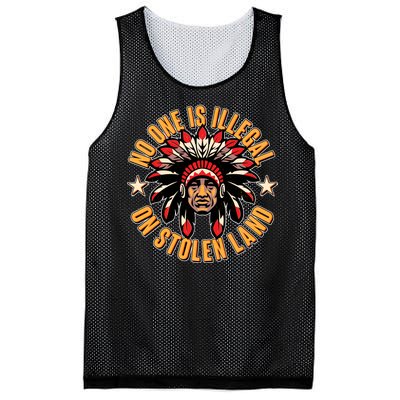 No One is Illegal On Stolen Land Mesh Reversible Basketball Jersey Tank