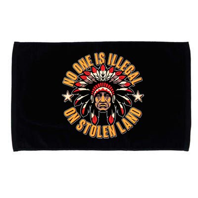 No One is Illegal On Stolen Land Microfiber Hand Towel