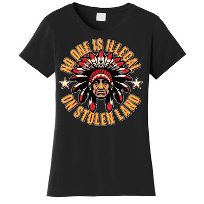 No One is Illegal On Stolen Land Women's T-Shirt