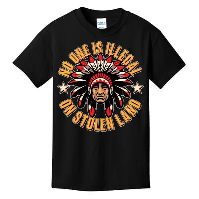 No One is Illegal On Stolen Land Kids T-Shirt