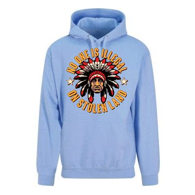 No One is Illegal On Stolen Land Unisex Surf Hoodie