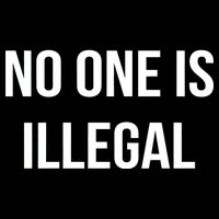 No One is Illegal Text Logo Backpack