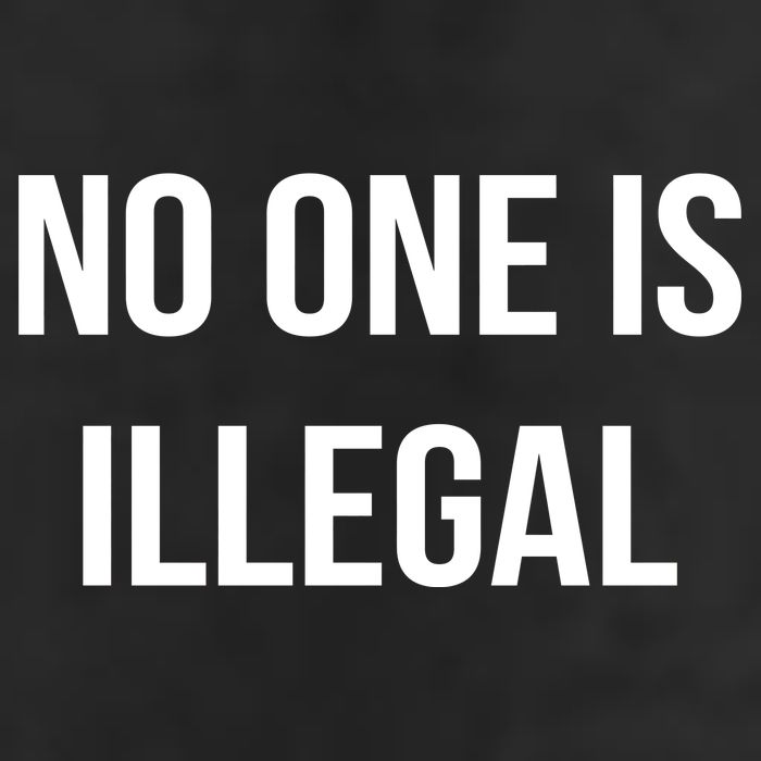 No One is Illegal Text Logo 15oz Campfire Ceramic Mug