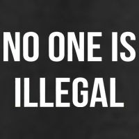 No One is Illegal Text Logo Tumbler
