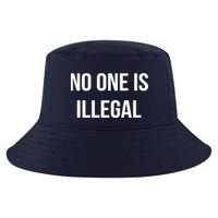 No One is Illegal Text Logo Cool Comfort Performance Bucket Hat